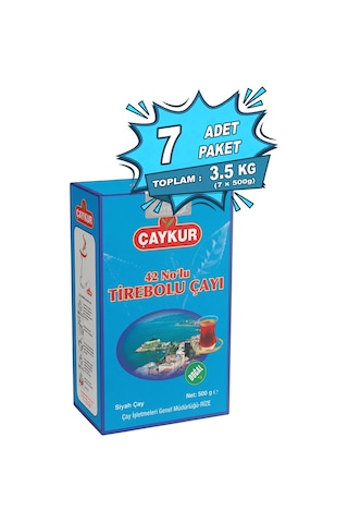 42 Nolu Tirebolu Dökme Çay 500 Gr. Yedili Paket