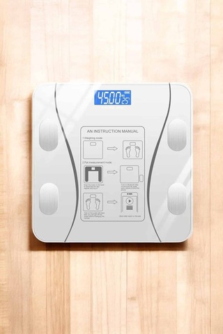 Northcity Akıllı Dijital Tartı - Bluetooth Ölçüm, Yağ & Su Analizi, 3-180kg Aralığı