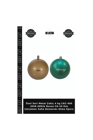Özel Seri Metal Çekiç 4 Kg Ckc-400 Hve-400 & Busso Ck-10 Güç Çalışması Saha Donanımı Atma Sporu
