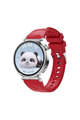 Huawei Watch Gt5 41mm Uyumlu Mkst Krd-129 Silikon Kordon Strap Kayış-kırmızı