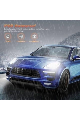 Pazly Gri H4 Led Far Ampulleri, Ip68 Su Geçirmez Araba Farı K22548-h4