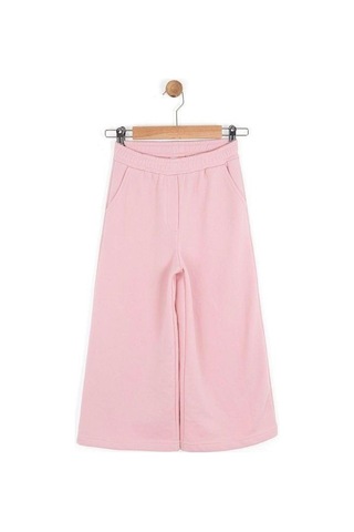 Kız Çocuk Geniş Paça Eşofman Altı-16150 Pembe