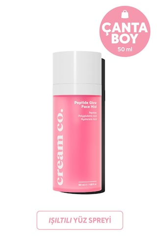 Cream Co. Peptide Glow Face Aydınlatıcı Nemlendirici Yüz Spreyi 50 ML