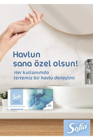 Sofia El ve Yüz Havlusu 16 x 100'lü