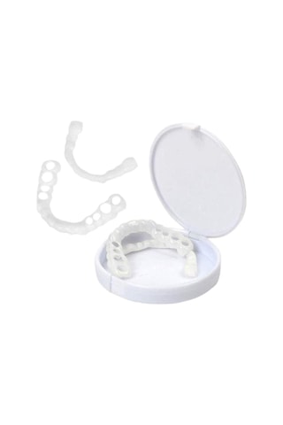 Hangfox Geçici Diş Kaplama, Üst Ve Alt Dişler İçin Dekoratif Protez, Kolay Takılabilir, Hemen Düzenli Parlak Dişler, Güvenli Konforlu Malzeme