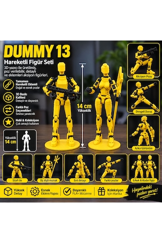 Dummy13 Hareketli Figur Kadın Ve Erkek Set Robbot