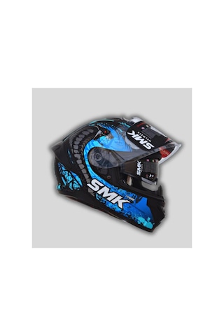 Typhoon Reptıle Kapalı Kask Gl255 Mavi