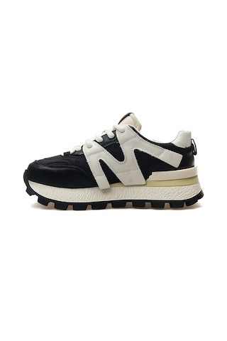 Lufian Emıly Kadın Deri Sneaker Günlük Spor Ayakkabı 25y 121230019 Z Siyah Siyah