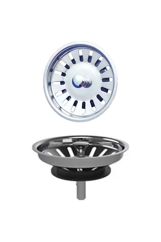 Çöpmak Paslanmaz Çelik Sifon Süzgeci 8 Cm Lavabo Evye Süzgeci Lav
