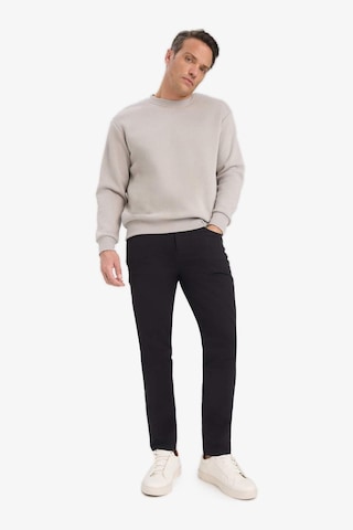 Defacto Relax Fit Bisiklet Yaka Kalın İçi Yumuşak Tüylü Basic Düz Sweatshirt T5139az25augr302 Gri