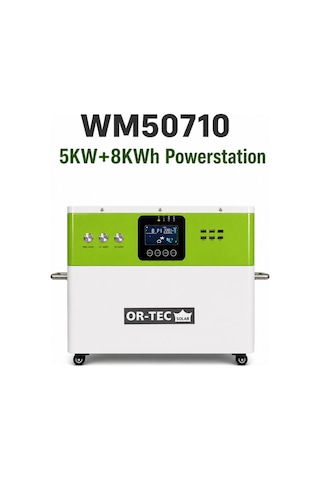 Or-tec Wm50710 5kw Taşınabilir Güç İstasyonu 8kwh Lityum Batarya Or-tec Wm50710 5kw Taşınabilir Güç İstasyonu 8kwh Lityum Batarya