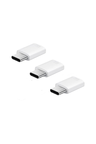Samsung Uyumlu Micro Usb To Usb Type C Adaptörü 3-Pack Ee-Gn930k