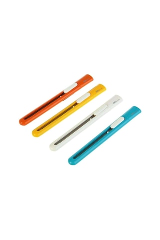 Deli Plastik Dar Maket Bıçağı 9 Mm. 1 Adet Karışık Renk