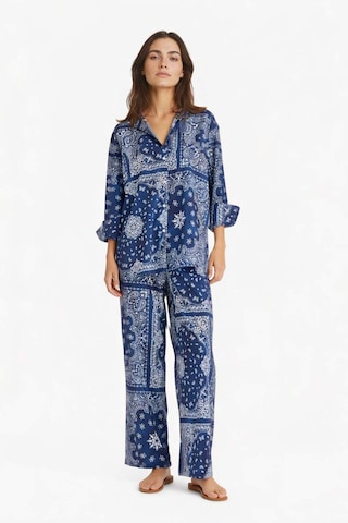 Defacto Regular Fit Şal Desenli Plaj Pantolonu-fall İn Love F8336ax25hsnv241 Lacivert