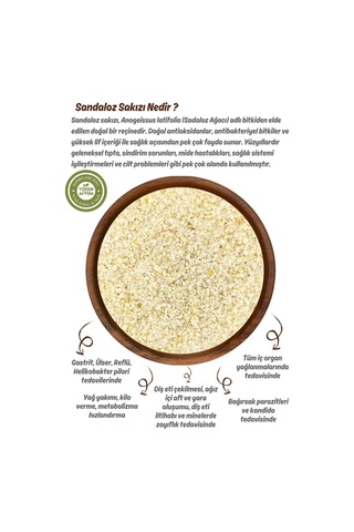 Diyet Dostu Yüksek Rakım Hasadı Öğütülmüş Toz Sandaloz Sakızı Sandroz Sakız Thuja Articulata 55g