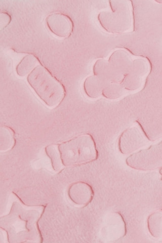Breeze Golden Yenidoğan Bebek Battaniyesi Emboss Kabartma Desenli Pembe - Pembe