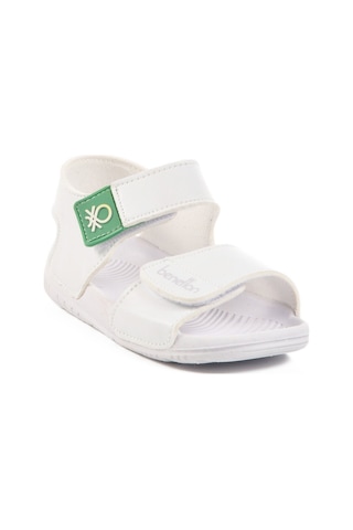 United Colors Of Benetton Beyaz Cırtlı Kız Bebek Sandalet Bn-1252 B