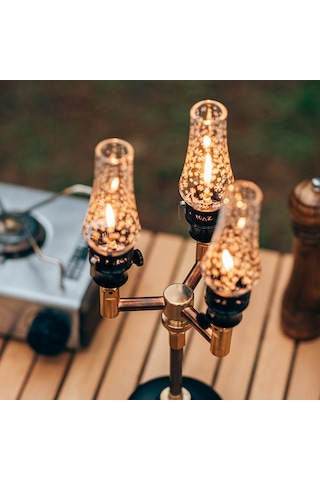 Yifomall Dış Mekan Kamp Işığı - Taşınabilir Gazlı Fener - Parlaklık Ayarlanabilir - Çadır Işığı - Tip A Standart Model Çok Renkli