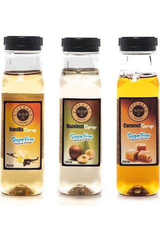 Esperado Şekersiz Vanilya + Fındık + Karamel Şurubu 3 x 250 ML