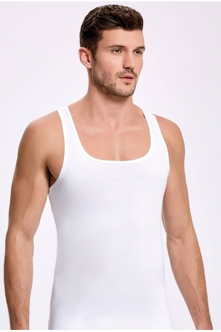 Sporcu Beyaz Erkek Atlet 10 Adet 001