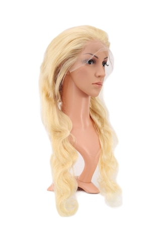 Gerçek Front Lace Dalgalı Platin Tül Peruk - 75-80cm