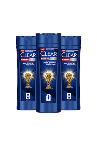 Men Kepeğe Karşı Etkili Şampuan Cool Sport Menthol 350 Ml X3 Tüm Saç Tipleri