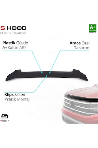 S-dizayn Mercedes Viano Abs Plastik Kaput Rüzgarlığı 2004-2010 A+kalite
