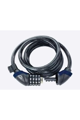 Xbyc 4523 Şifreli Halat Kilit 12x1800 Mm Işıklı Ve Sıfırlanabilir Bisiklet Kilidi
