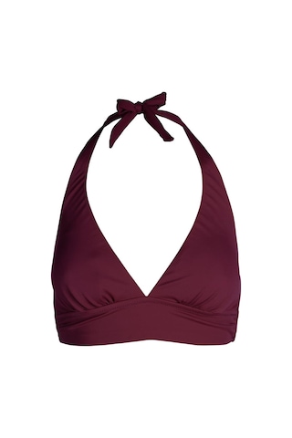 Endeep Kadın Boyundan Bağlamalı Bordo Bikini Üstü-bordo Bordo