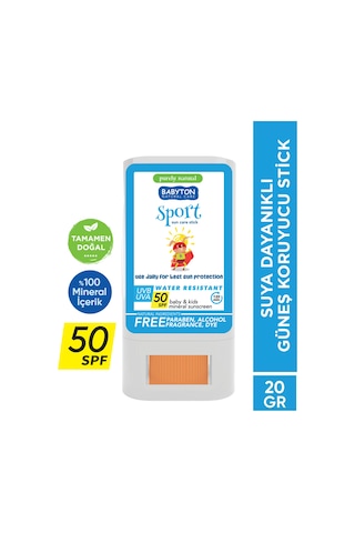 Suya Dayanıklı Doğal Güneş Stick Spf 50