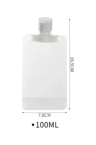 Seyahat Boy 3 Adet 100 ml Krem Şampuan Kabı Tekrar Kullanılabilir Set
