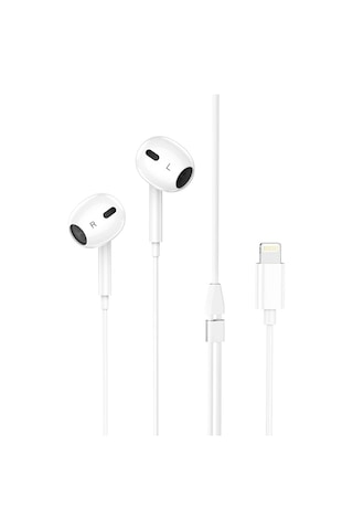 Hoco M1 Max Apple iPhone Uyumlu Lightning Kulakiçi Mikrofonlu Kablolu Kulaklık- 5775 Belirtilmemiş