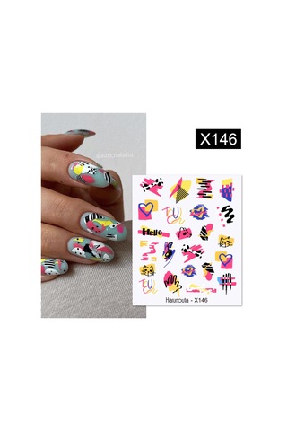 Su Transferli Nail Art Sticker X146 55344-1