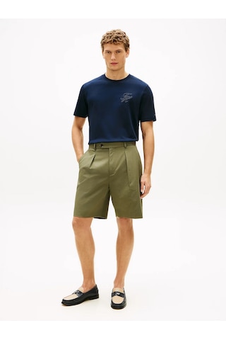 Tommy Hilfiger Mw0mw42391 Script Light Interlock Tee Erkek Tişört Lacivert