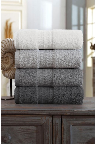 Gri Rainbow Havlu Seti Gri