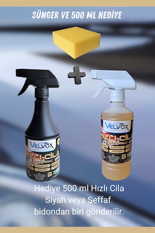 Velvox Seramik Katkılı Hızlı Cila 5 L | Yüksek Parlaklık, Su İtici Koruma, Çizik Kapatıcı Oto Cila