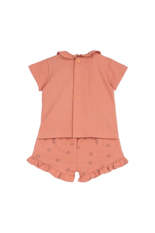 Chicco Kız Bebek Tişört Ve Şort Takımı 09101303000000 000045 Turuncu