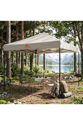 Taşınabilir Gazebo Upf 50+ - Gölgelik Ekru