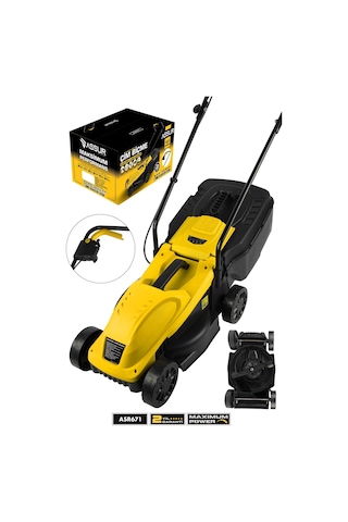 Assur 3106 1200W 30 L Toplama Torbalı Elektrikli Çim Biçme Makinesi