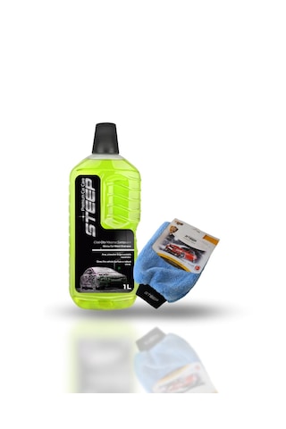 Steep Ultimate Cilalı Oto Şampuan Ph Nötr 1 Lt Mikrofiber Yıkama Eldiveni