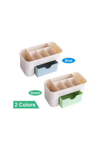 Vkemall 7 Bölmeli Çekmeceli Makaj Ve Tırnak Aletleri Saklama Kutusu - Su Geçirmez Plastik Organizer