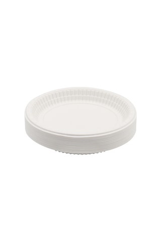 Plastik Tabak 17 Cm Kullan At Beyaz Tabak