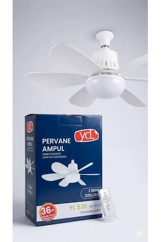 Ycl Yl-520 36 Watt Led Pervane Ampul E27 3 Renkli Çok Renkli