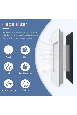 Sointeresting Yeedi Vac Max, Vac Station Robot Süpürge Aksesuarları İçin Yedek Parçalar Ana Yan Fırça Hepa Filtreler Paspas Bezi