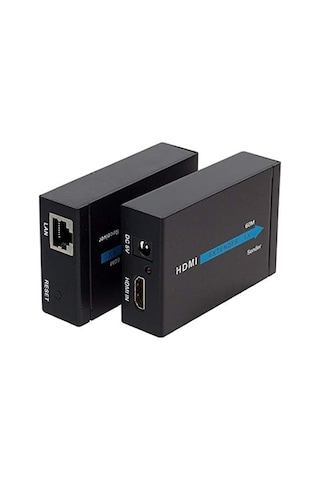 Hdmi Görüntü Aktarma, Hdmı To Cat5/cat6, 60 Metre, Adaptörlü, Extender
