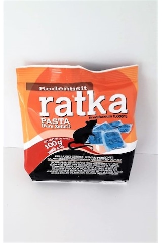 Ratka Fare Zehiri 100 Gr Fare Pastası Fare İlacı Fare Zehri Ratka