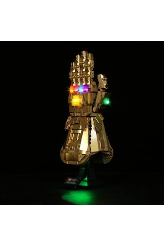 Singree Lego 76191 Marvel Sonsuzluk Eldiveni İçin Usb Bağlantılı Led Aydınlatma Seti Çok Renkli