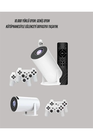 Taşınabilir Çok Fonksiyonlu Projeksiyon - Oyun, Sunum, Netflix Ve Eğitim İçin Yeni Nesil