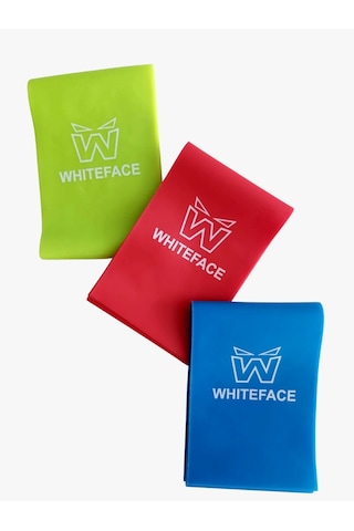 WHİTEFACE 3'LÜ PİLATES BANDI SETİ (HAFİF-ORTA -SERT) 7.5 CMX90 CM