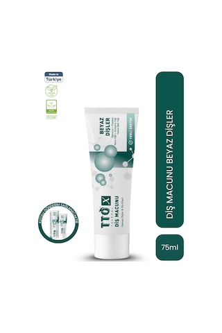 Tto X Hassas Dişler ve Diş Etleri Için Beyazlatıcı Diş Macunu 75Ml